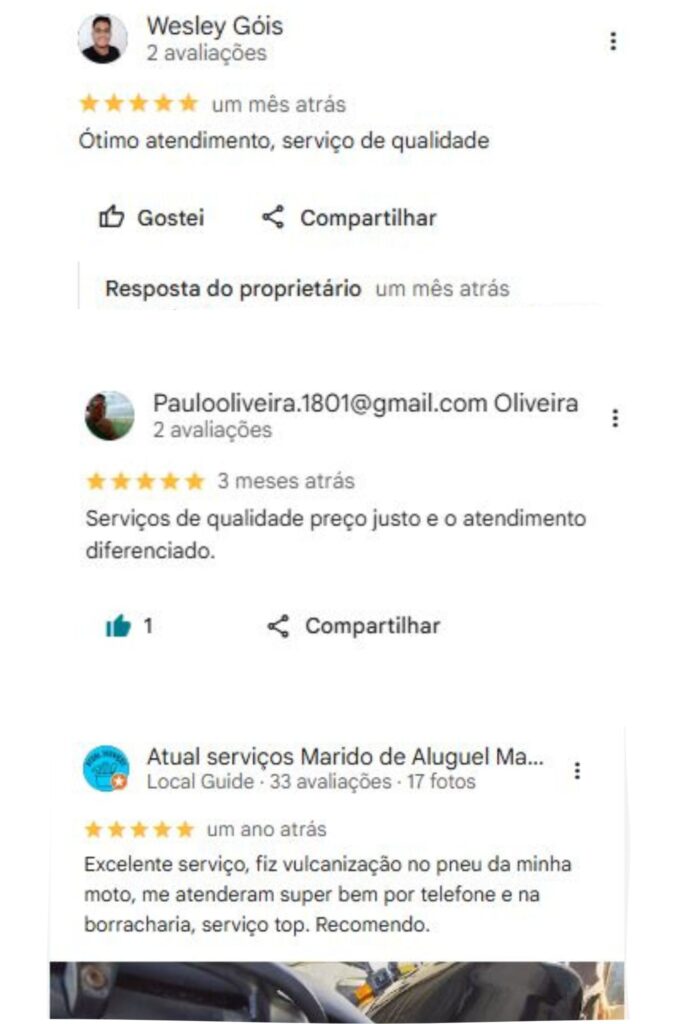 Conserto de câmara de ar de moto em Maceió
